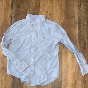 Ralph Lauren Boys Light Blue Button-Down Shirt Small (8)